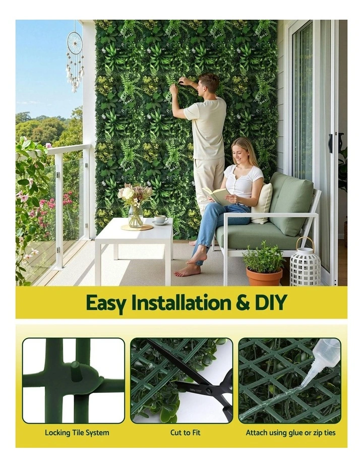 Artificial Plant Wall Panels Boxwood Panel 40X60cm in Green image 5