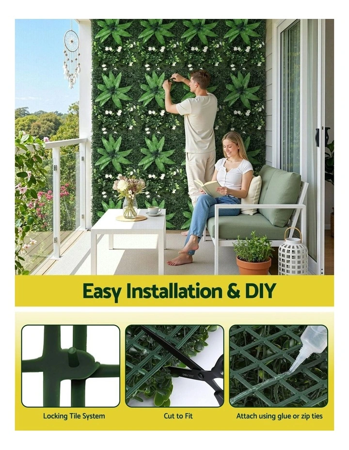 Artificial Plant Wall Panels 40X60cm in Green image 5