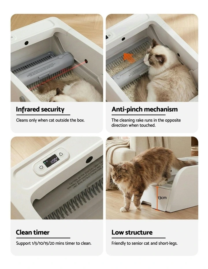 Automatic Pet Litter Box 5L in White image 7