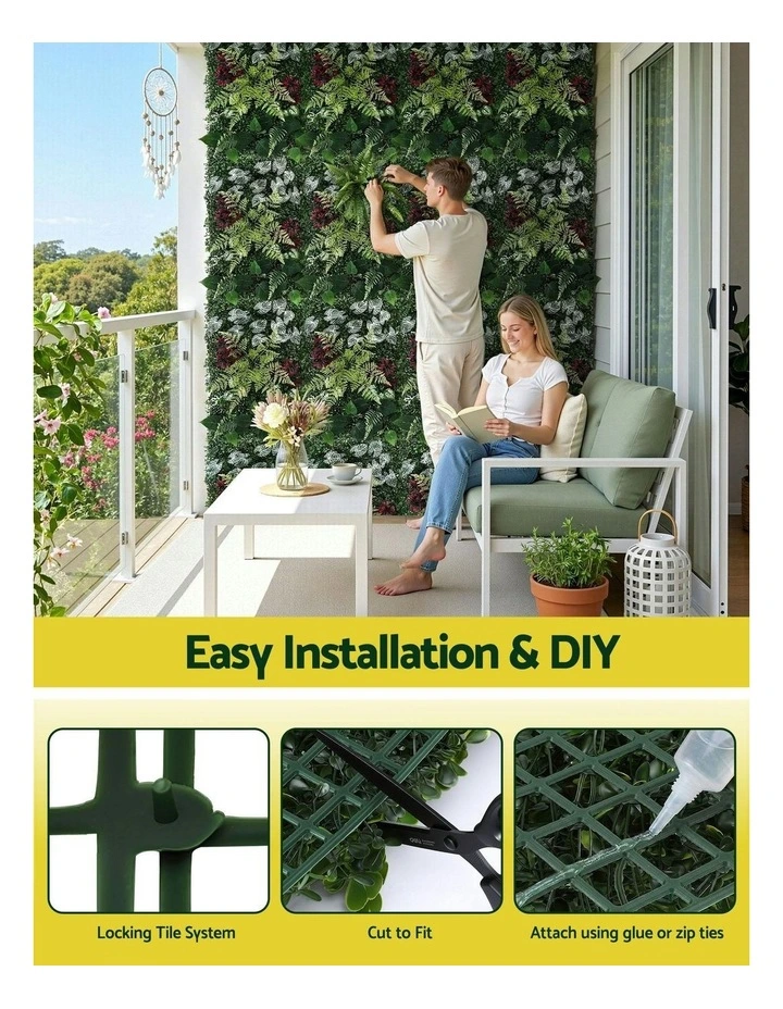 Artificial Plant Wall Panels 40X60cm in Green image 5