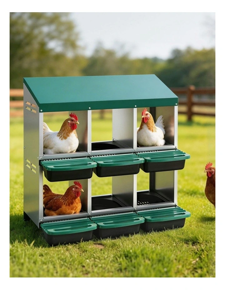 Chicken Nesting Box in Green image 3