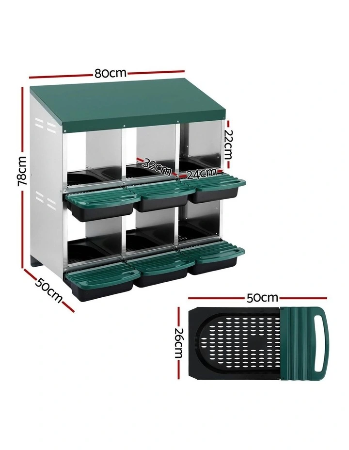 Chicken Nesting Box in Green image 4