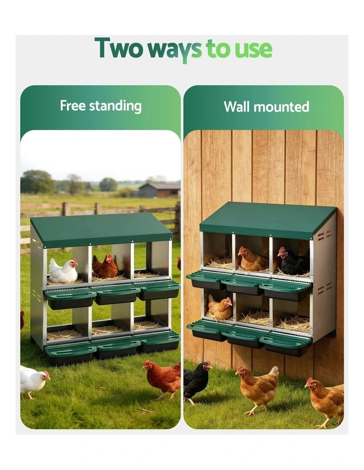 Chicken Nesting Box in Green image 5