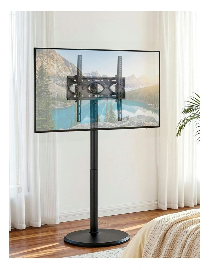Mobile TV Stand With Wheels 32-55 Inch in Black image 3