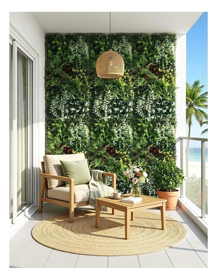 Artificial Plant Wall Panels 50X100cm in Green image 3
