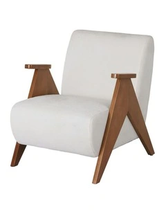 Accent Armchair in White