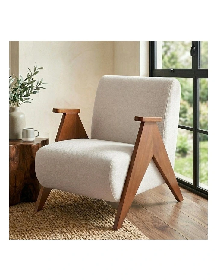 Accent Armchair in White image 3
