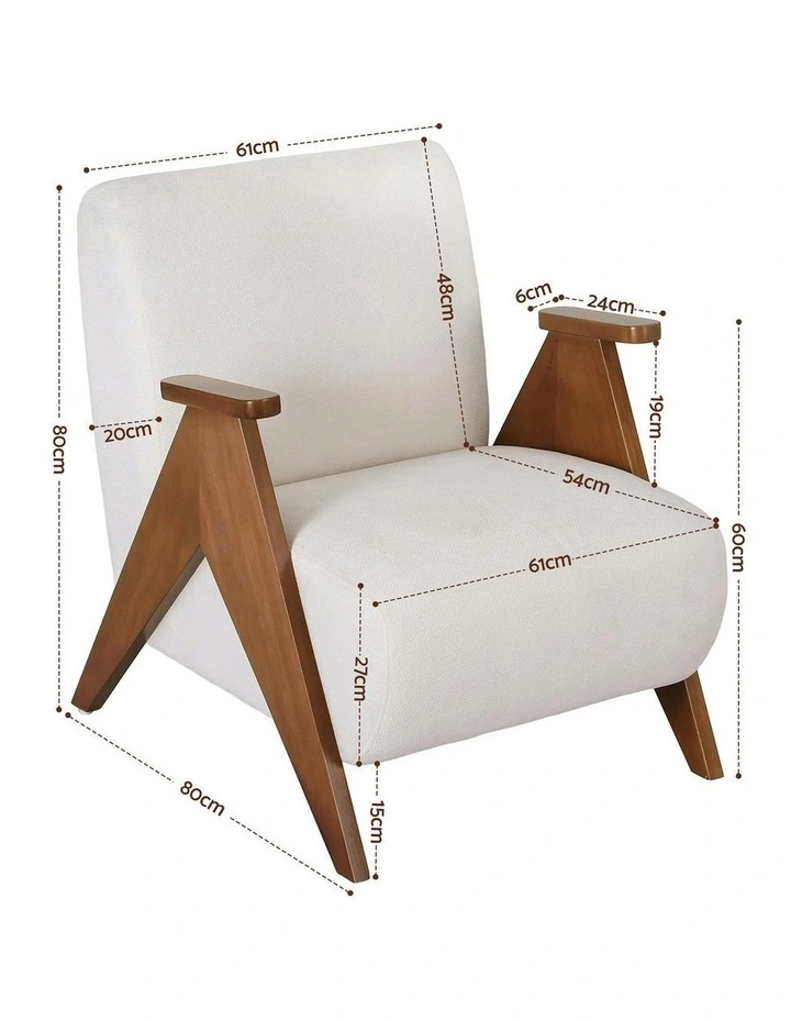 Accent Armchair in White image 4