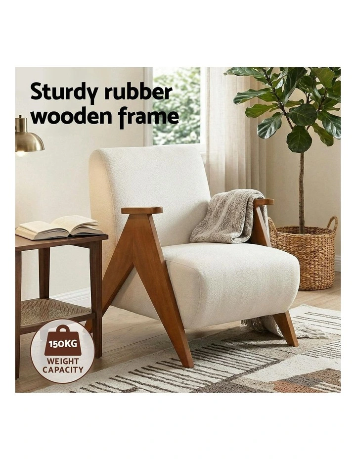 Accent Armchair in White image 5