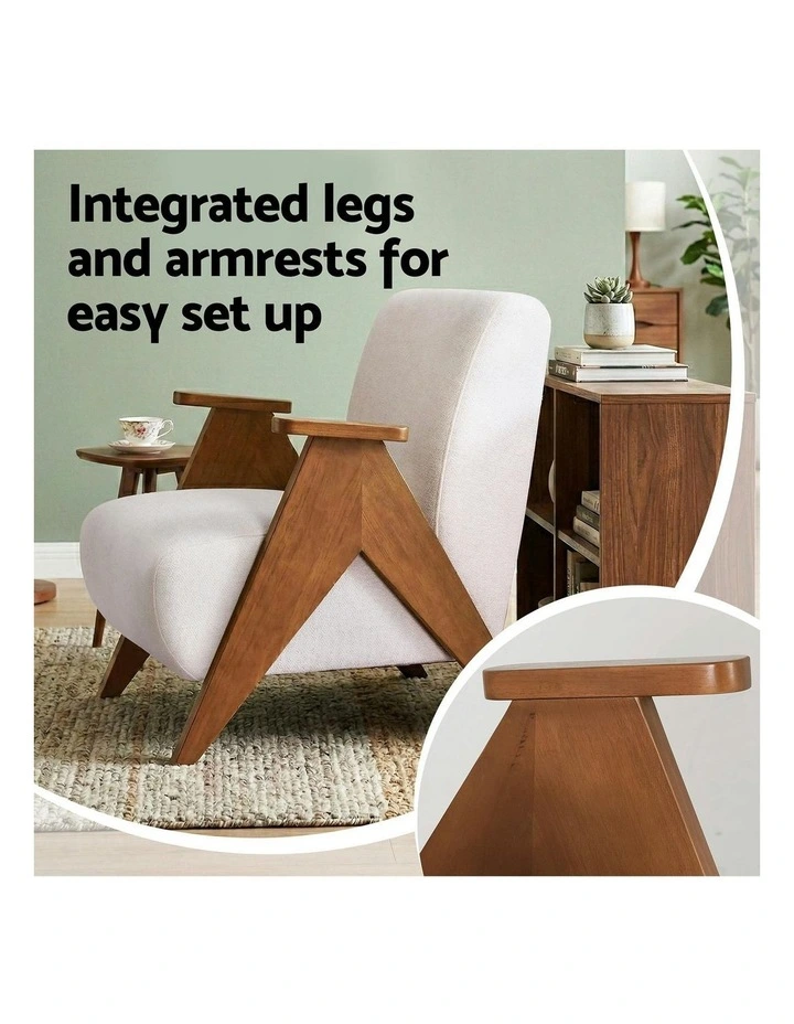 Accent Armchair in White image 6