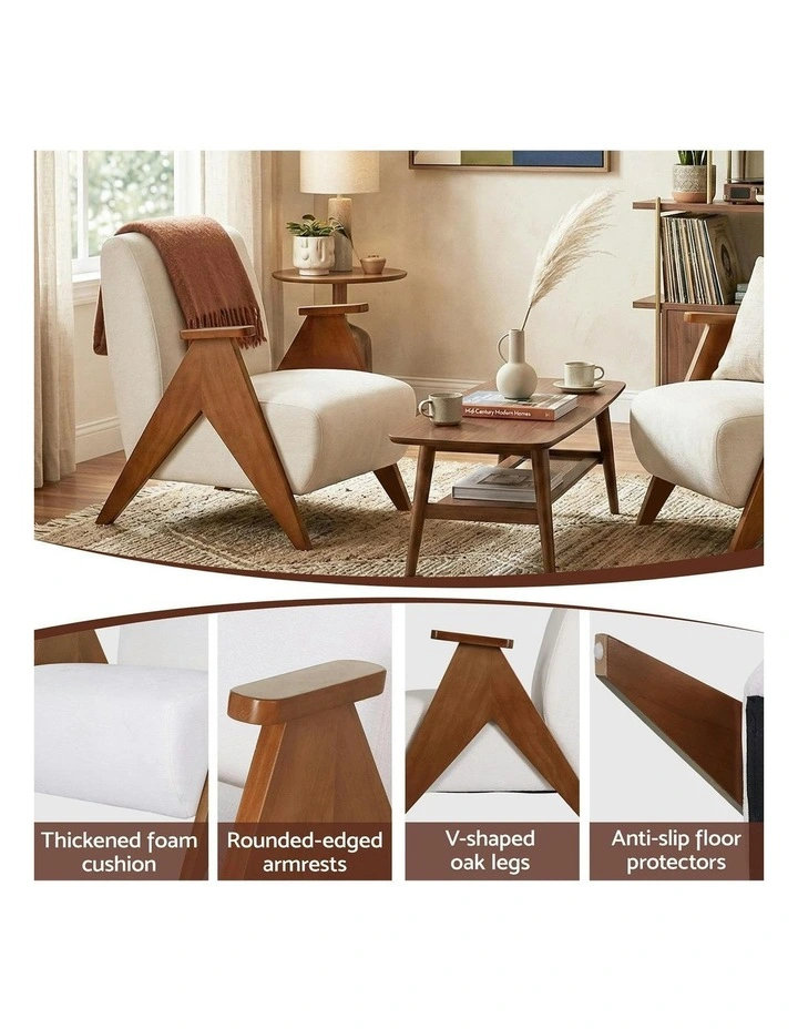 Accent Armchair in White image 7