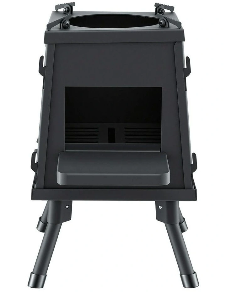 Portable Fire Pit BBQ in Black image 2