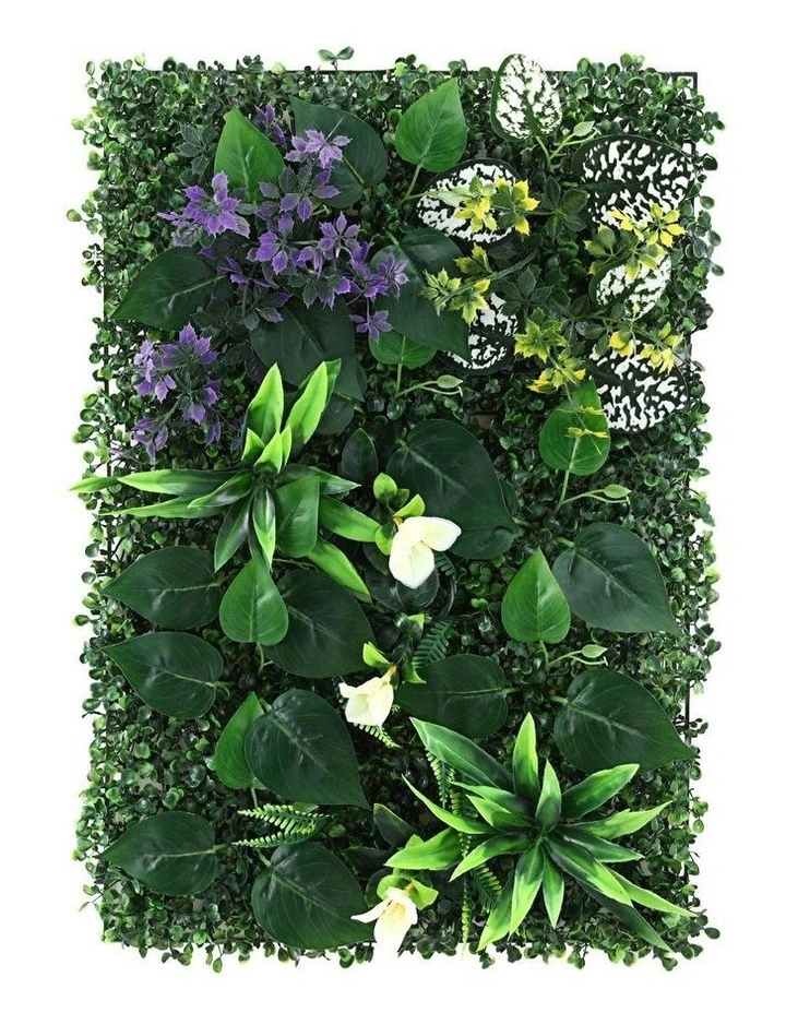 Artificial Plant Wall Panels 40x60cm 4 Pieces in Green image 1