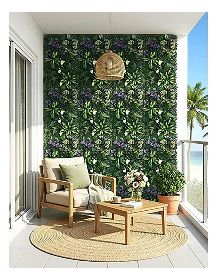 Artificial Plant Wall Panels 40x60cm 4 Pieces in Green image 3
