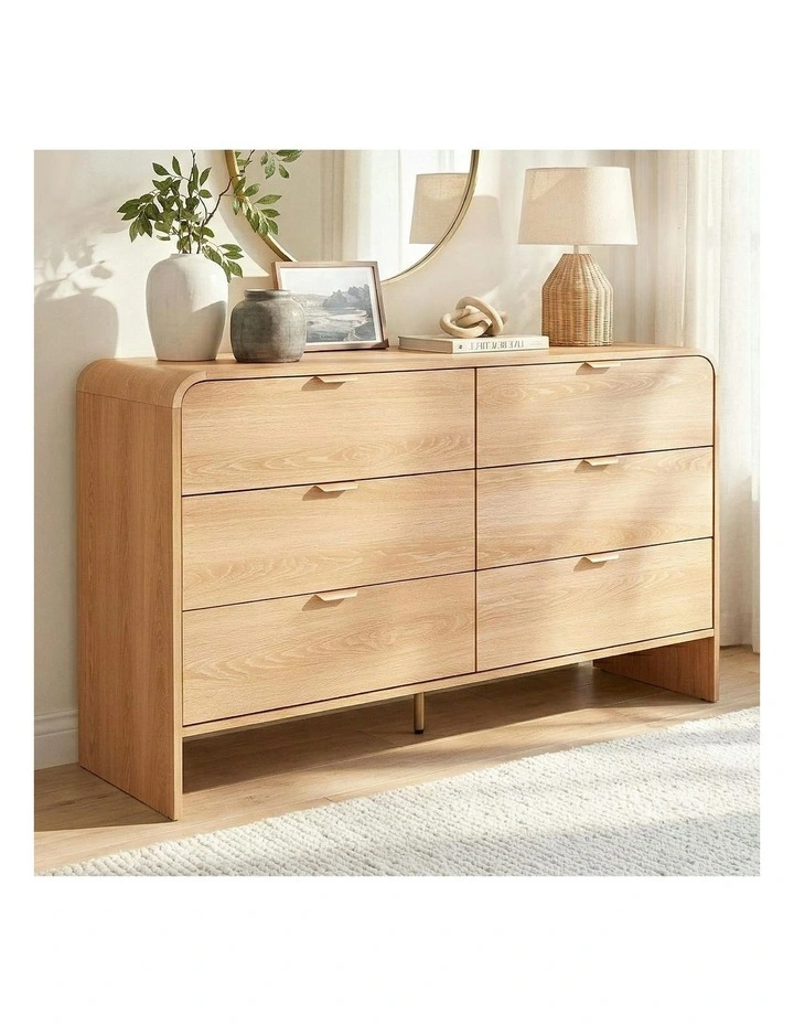 6 Chest of Drawers Dresser Cabinet in Pine image 3