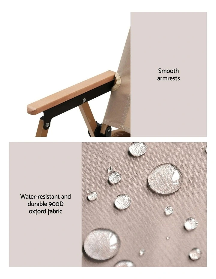 Camping Table Chair Set 7 Piece in White image 6