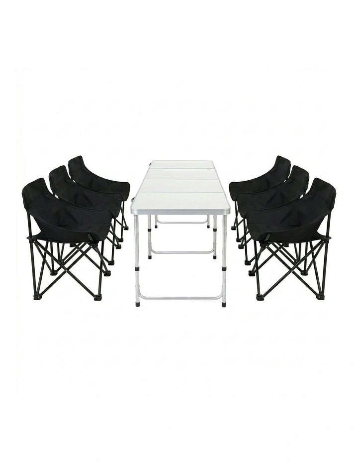 Camping Table Chair Set 7 Pieces in Multi image 2