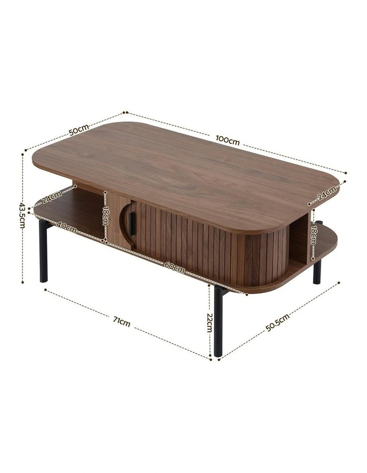 Living Room Coffee Table in Walnut image 4