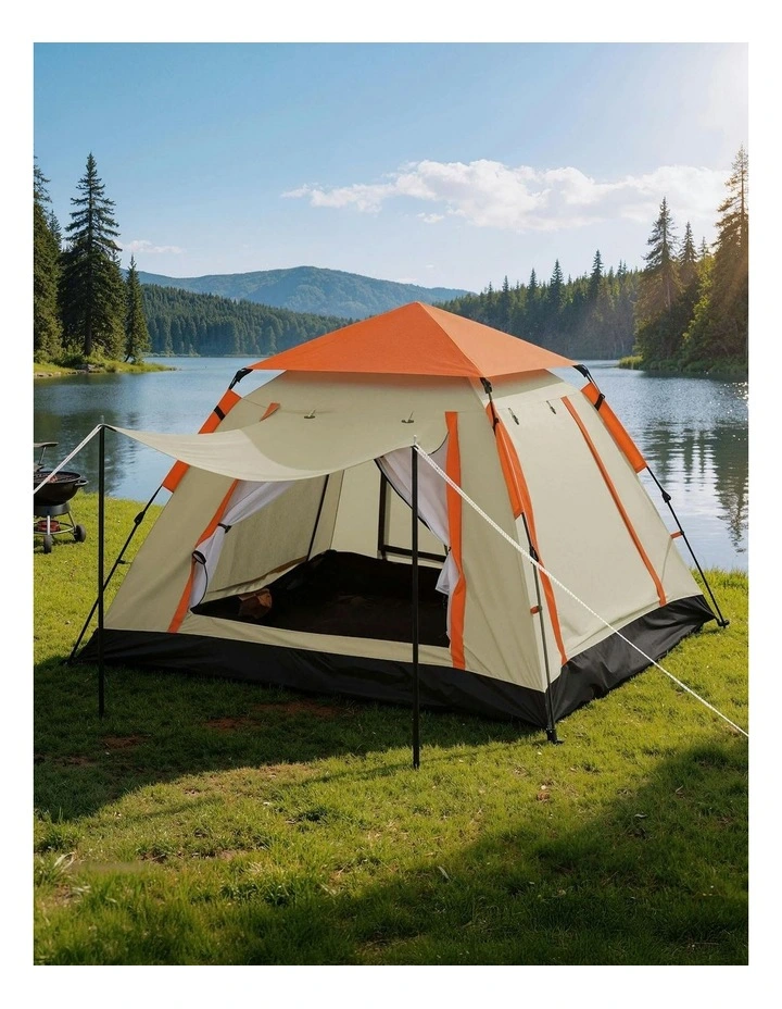 3-4 Person Pop Up Camping Tent in Multi image 3