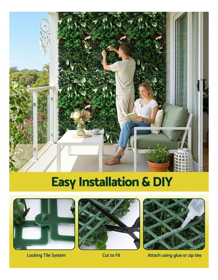 Artificial Plant Wall Panels 50x100cm in Green image 5