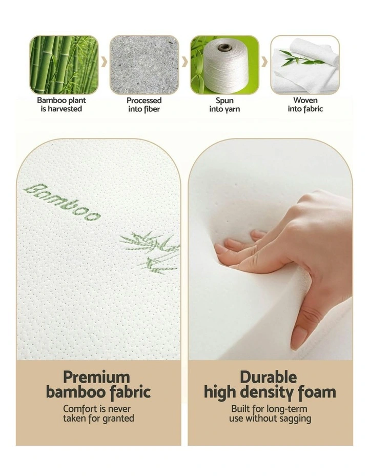 Folding Single Foldable Mattress 5cm in White image 6