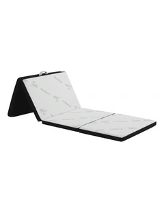 4-Fold Folding Mattress 5cm in White