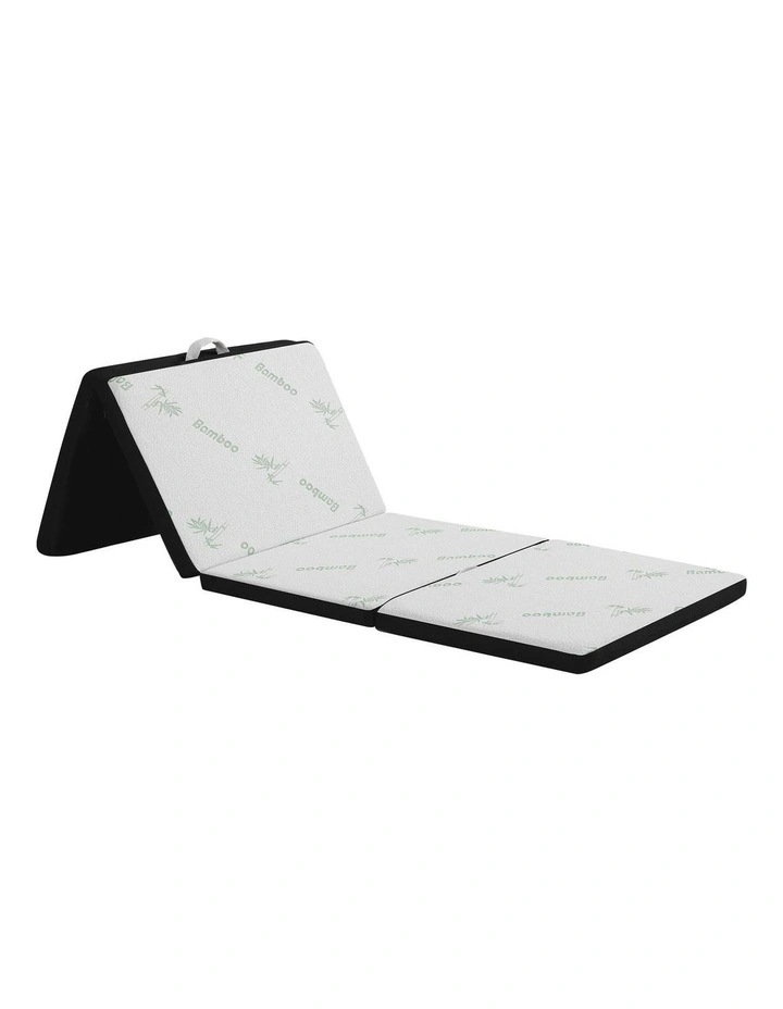 4-Fold Folding Mattress 5cm in White image 1