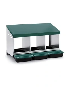 3 Holes Roll Away Nesting Box in Green