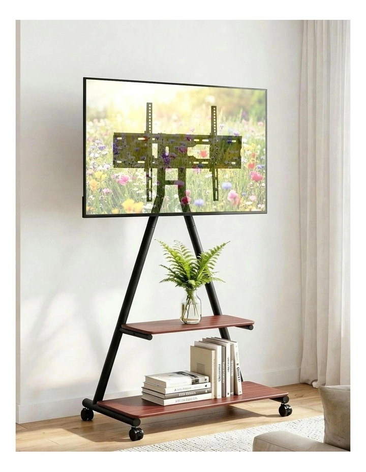 Mobile TV Stand 133kg in Black image 3