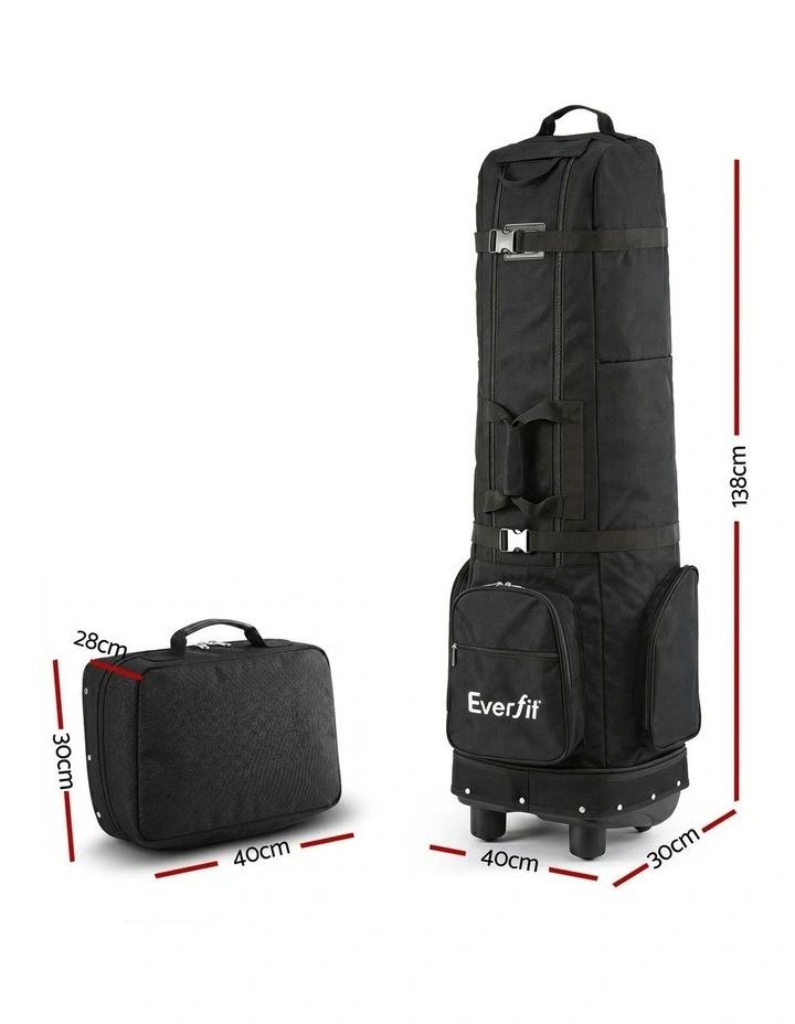 Golf Travel Bag Flight Cover in Black image 4