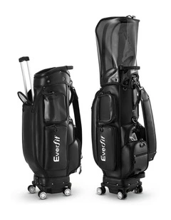 Rolling Golf Cart Bag in Black