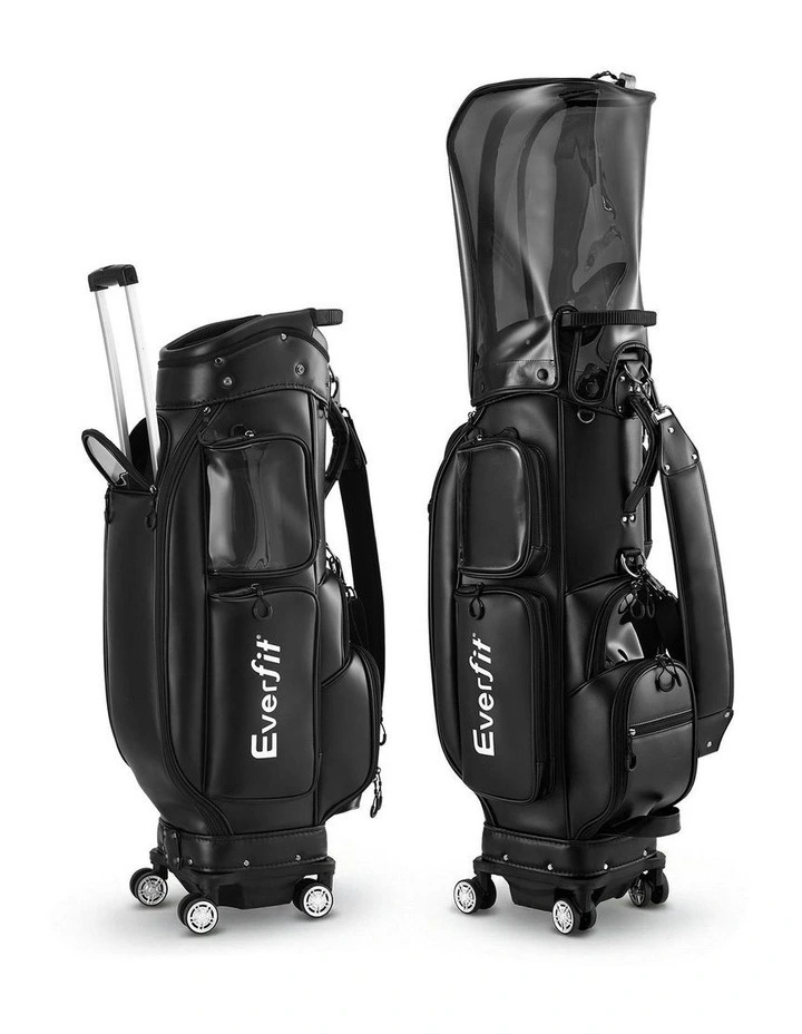 Rolling Golf Cart Bag in Black image 1