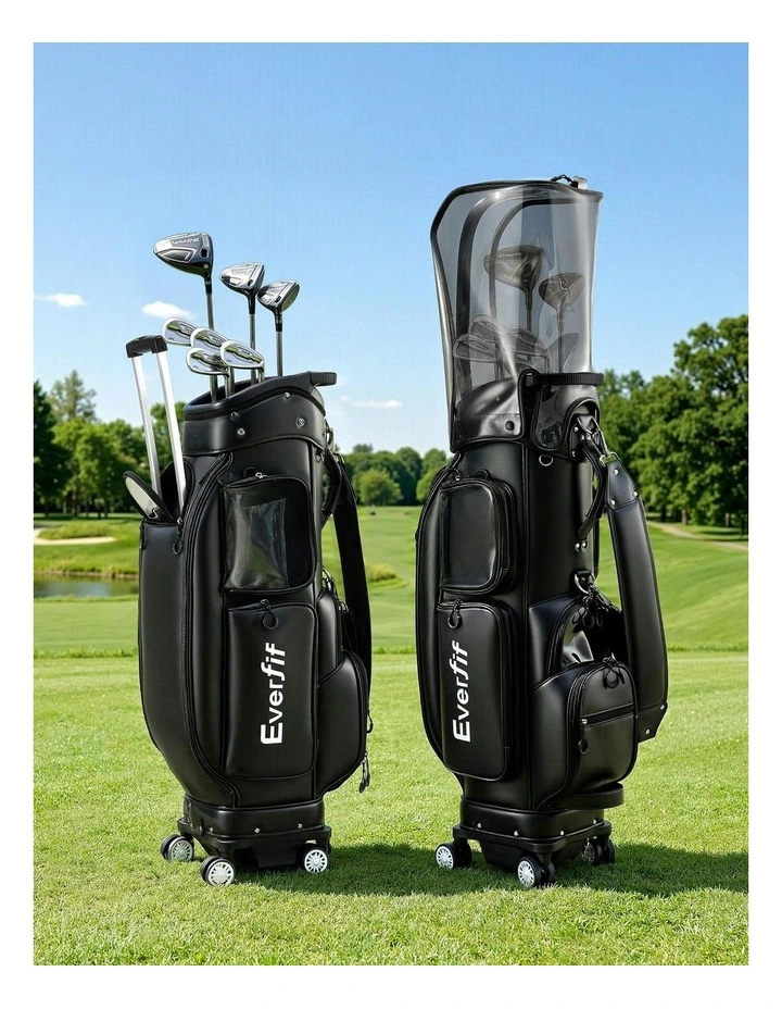 Rolling Golf Cart Bag in Black image 3