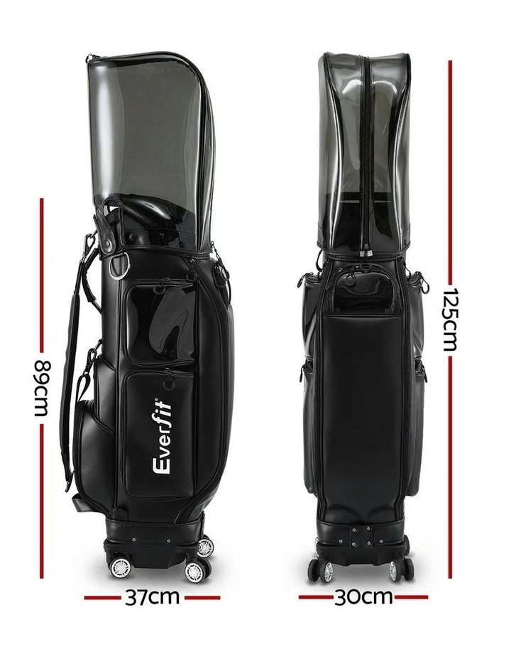 Rolling Golf Cart Bag in Black image 4