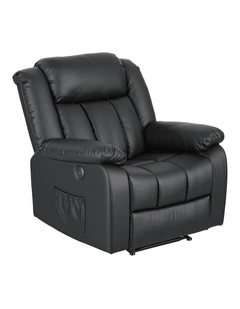 Massage Recliner Chair Sofa in Black
