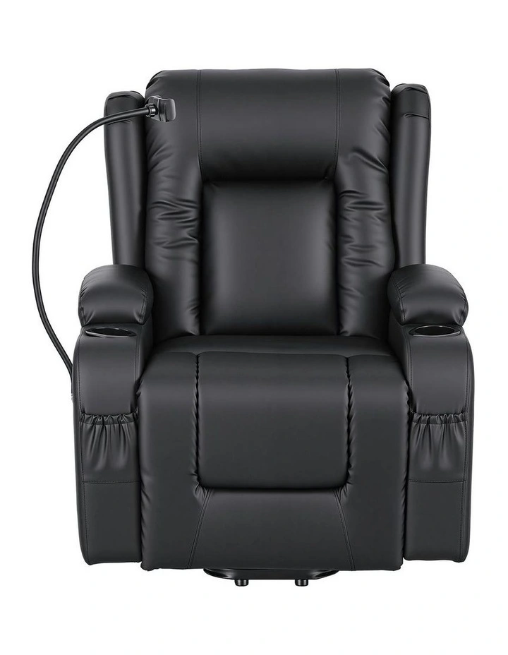 Power Lift Recliner Sofa Chair in Black image 3