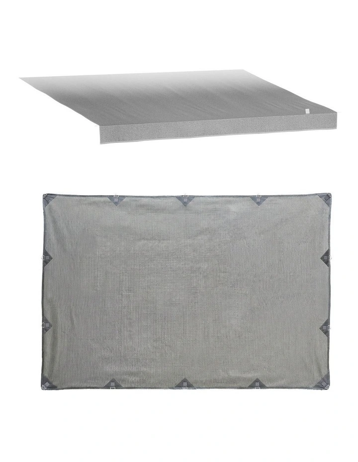 Caravan Awning And Privacy Screen 12ft 3.4m in Grey image 4
