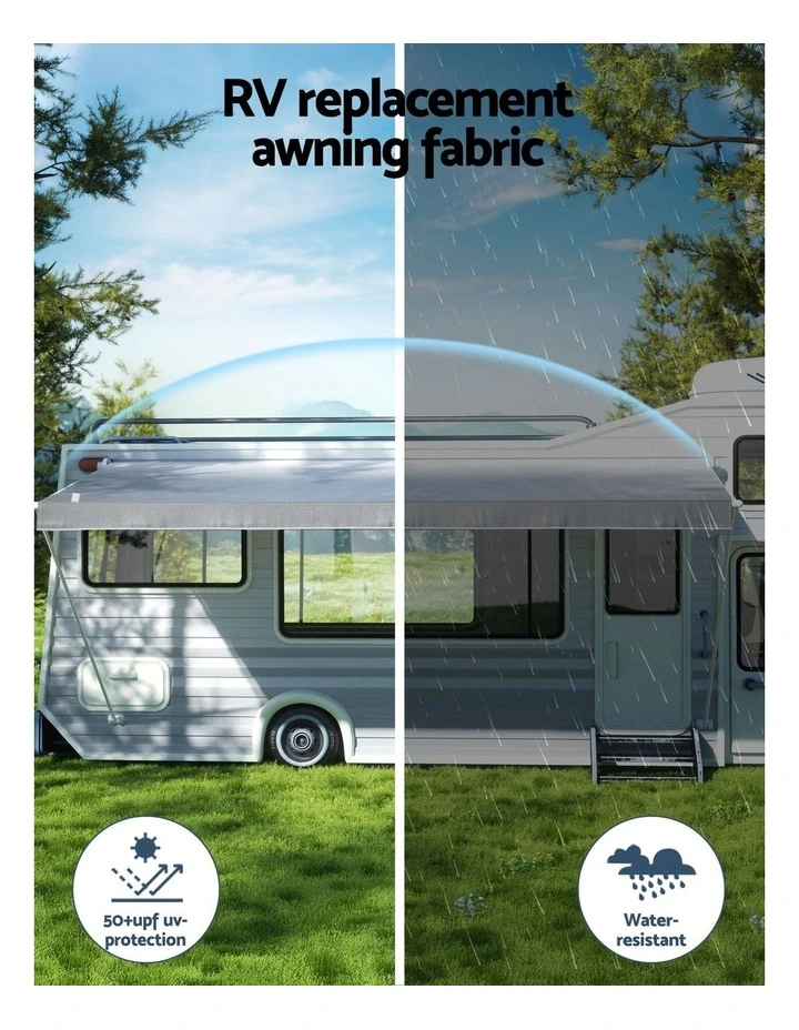 Caravan Awning And Privacy Screen 12ft 3.4m in Grey image 5
