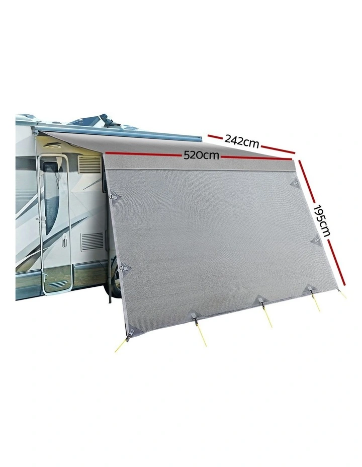 Caravan Awning Fabric & Privacy Screen 18ft in Grey image 4