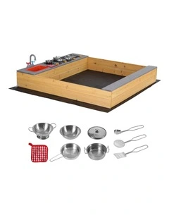 Mud Kitchen Sink Storage Bench Toy Box