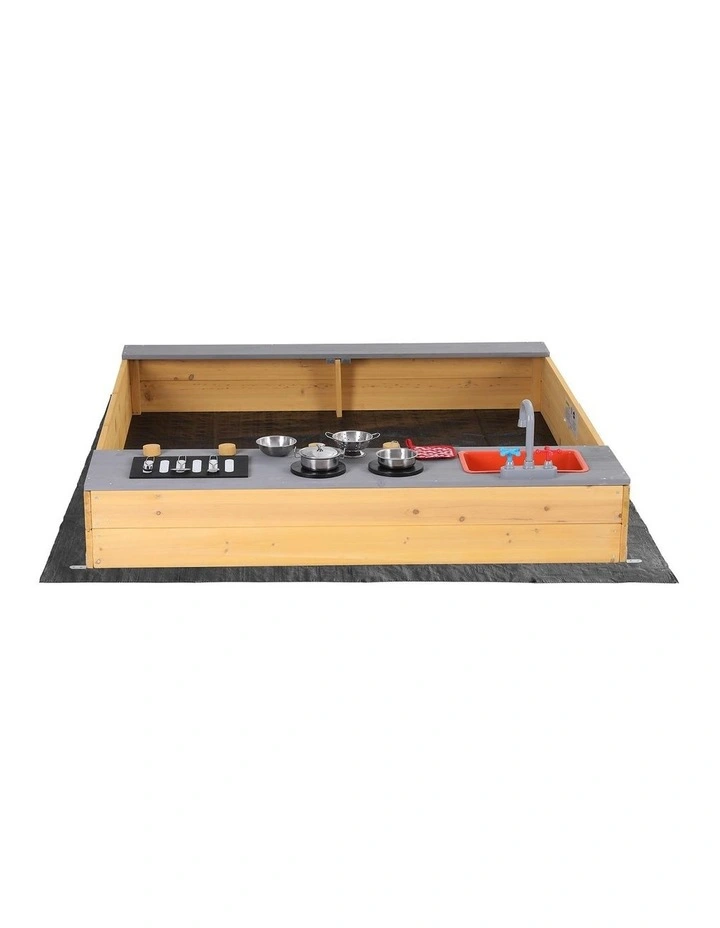 Mud Kitchen Sink Storage Bench Toy Box image 4