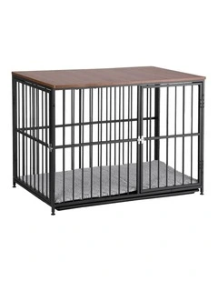 Extra Large Dog Crate Furniture 107cm in Black