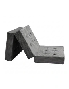 Single Folding Mattress 15cm in Grey