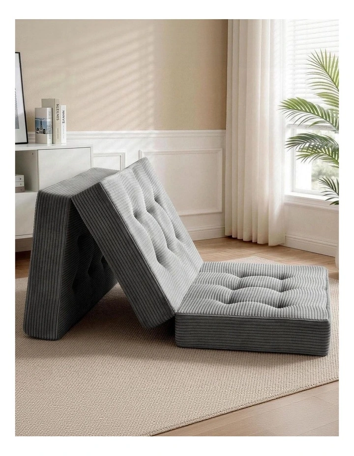 Single Folding Mattress 15cm in Grey image 2