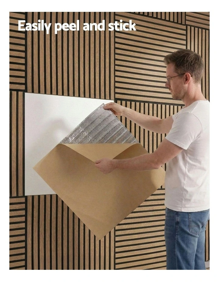 Peel And Stick Wall Panels Tiles 10 Pieces in Brown image 5