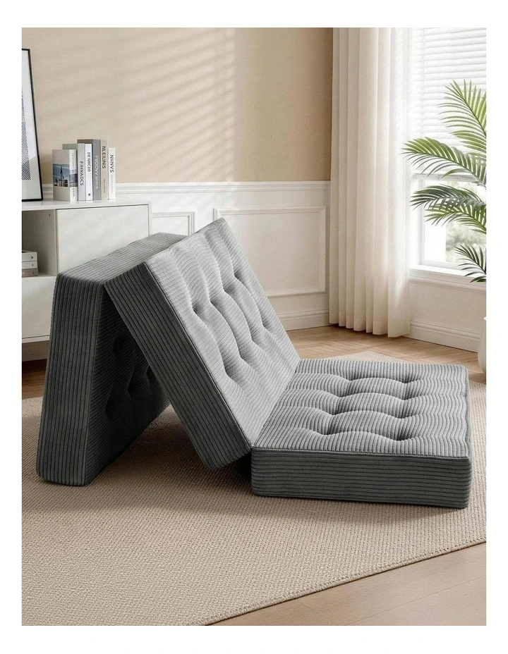 Double Folding Mattress 15cm in Grey image 2