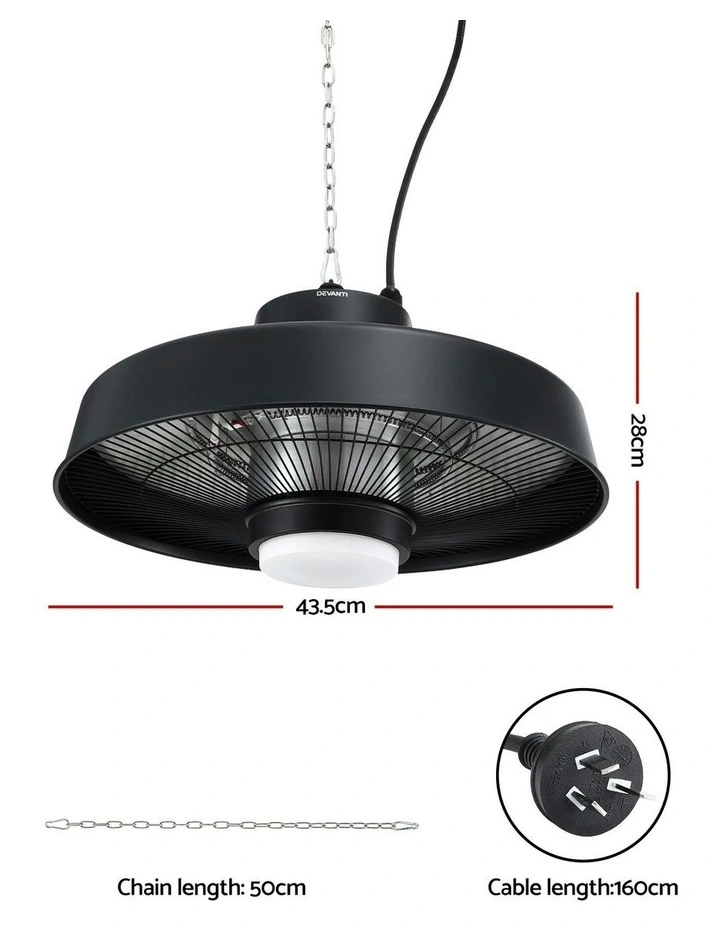 LED Electric Patio Heater in Black image 4