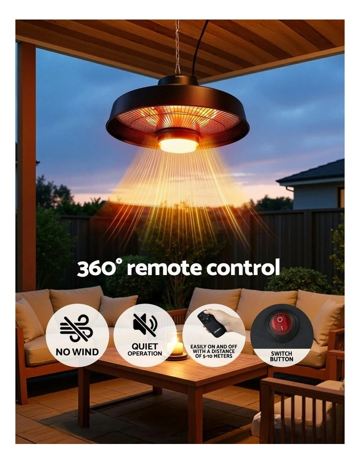 LED Electric Patio Heater in Black image 5