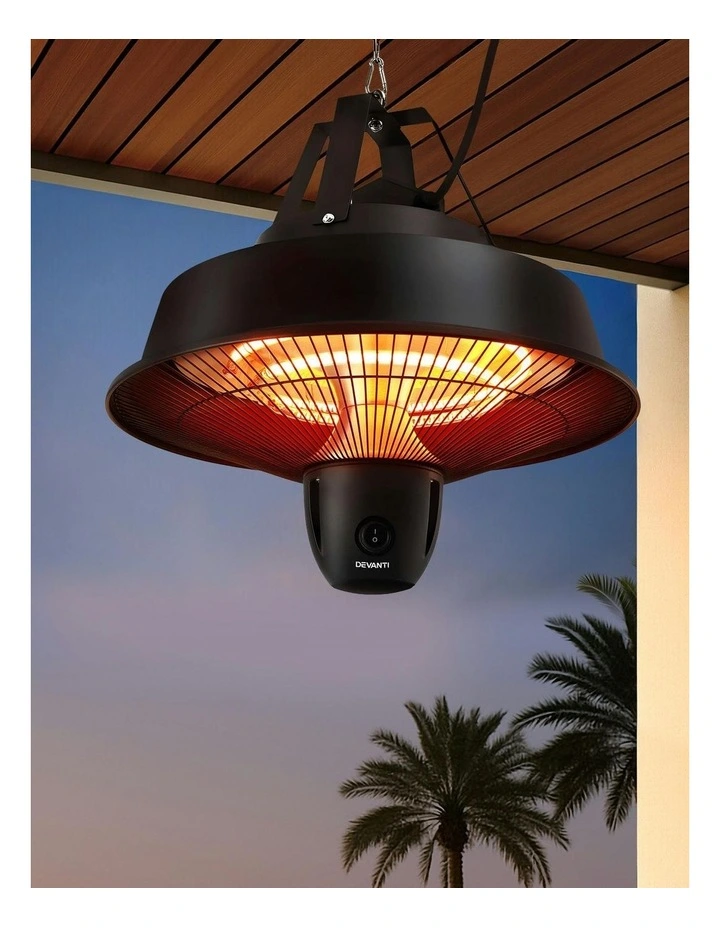 Electric Patio Heater in Black image 2