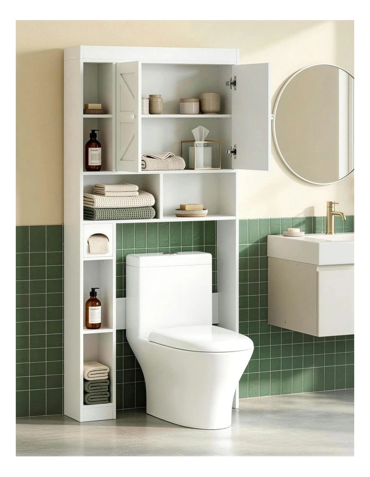 Bathroom Storage Cabinet in White image 5
